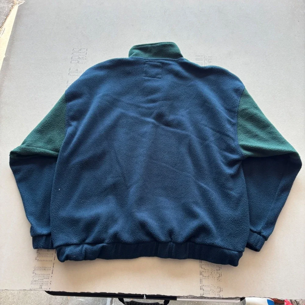 Vintage 90s Bugle Boy Quarter Zip Fleece Pullover Sweater